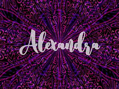 Női nevek - Alexandra