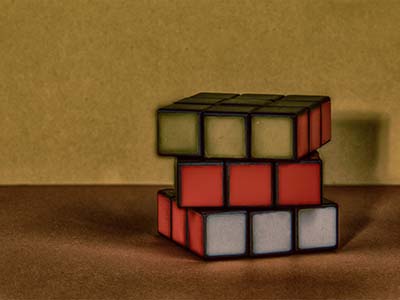 Bűvös kocka - Rubik-kocka - háttérkép