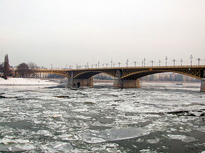 Jégzajlás a Dunán, Budapesten