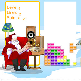 Christmas Tetris Game